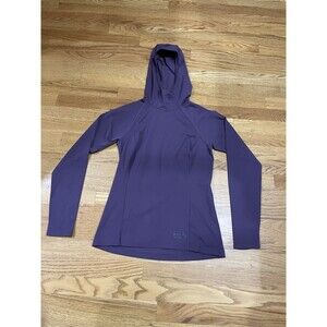 Women’s Mountain Hardware Long Sleeve Hooded Shirt Purple Size Xsmall